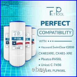 FP-1756 Pool Filter Cartridge Compatible with C2030, PA56L Models, 240 Sq Ft, 4P