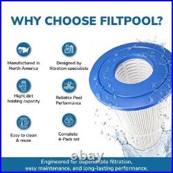 FP-1756 Pool Filter Cartridge Compatible with C2030, PA56L Models, 240 Sq Ft, 4P