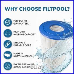 FP-1756 Pool Filter Cartridge Compatible with C2030, PA56L Models, 240 Sq Ft, 4P