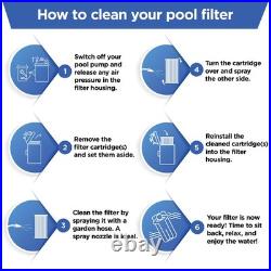 FP-1756 Pool Filter Cartridge Compatible with C2030, PA56L Models, 240 Sq Ft, 4P