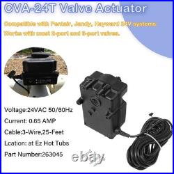 For 263045 CVA-24T Valve Actuator 180 Degree Rotation, 24 Volt AC Pool and Spa