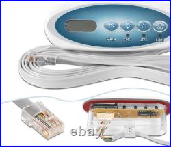 For Balboa 53238 4 Button Topside Control Panel, VL200 Heat Jacket System 7' Cord