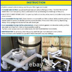 For Pentair Triton II Sand & Quad D. E. Filters 261055 Multiport Valve 2 Inch