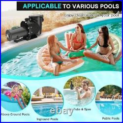 Hayward 2HP Swimming Pool Pump In/Above Ground with Motor Strainer Filter Basket