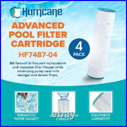 Hurricane 4 Pack HF7487-04 Advanced Pool and Spa Filter Cartridge Replacement Hurricane 4 Pack HF7487-04 Advanced Pool and Spa Filter Cartridge Replacement