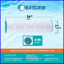 Hurricane HF7471-04 Pool Filter Cartridge for C-7471, PCC105, and 1977, 4 Pack