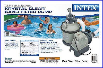 INTEX 1200 GPH Krystal Clear Sand Pool Filter Pump Set 110-120 Volt 28643EG