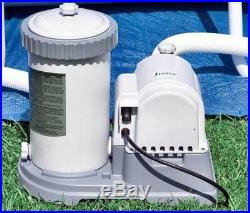 INTEX 2500 GPH Krystal Clear Swimming Pool Filter Pump with GCFI & V-Trap Vacuum