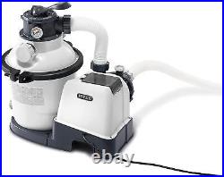 INTEX 26643EG SX1500 Krystal Clear Sand Filter Pump for Above Ground Pools 10in