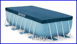 INTEX 28037 FRAME RECTANGULAR 400x200cm 13x6.5FT SWIMMING POOL SHEET STEEL COVER