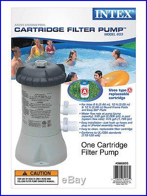INTEX 530 GPH Easy Set Swimming Pool Filter Pump with GFCI 603 58603EG
