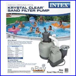INTEX Krystal Clear 2800 GPH Above Ground Pool Sand Filter Pump (Open Box)