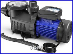 In/Above Ground Pool Pump, 3 HP with Timer, 115V 9417GPH Filter Basket Self 2183