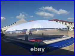 Inflatable TPU Hot Tub Swimming Pool Solar Dome Cover Tent With Blower & Pump