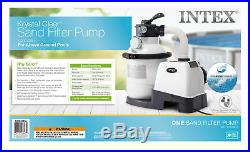 Intex 1200 GPH Krystal Clear Above Ground Pool Sand Filter Pump Set 26643EG