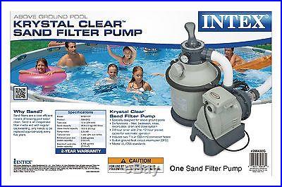 Intex 1200 GPH Krystal Clear Above Ground Pool Sand Filter Pump Set 28643EG