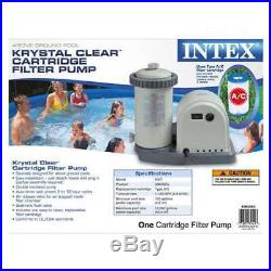 Intex 1500 GPH Easy Set Pool Filter Cartridge Pump with Timer & GFCI (Open Box)