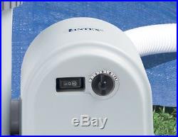 Intex 1500 GPH Easy Set Swimming Pool Filter Pump with GFCI & Skooba Max Vacuum
