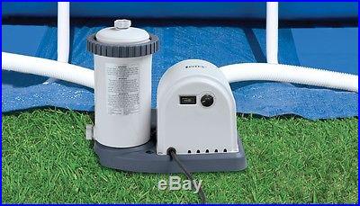 Intex 1500 GPH Easy Set Swimming Pool Filter Pump with Timer & GFCI 635T 28635EG