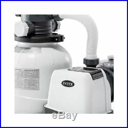 Intex 2100 GPH Above Ground Pool Sand Filter Pump with Deluxe Pool Maintenance Kit