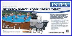 Intex 2100 GPH Krystal Clear Sand Filter Swimming Pool Pump 28645EG (56685EG)