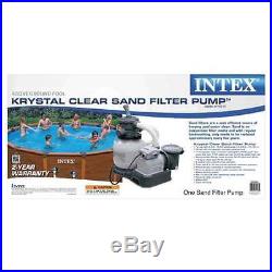 Intex 2100 GPH Krystal Clear Sand Filter Swimming Pool Pump (Open Box)