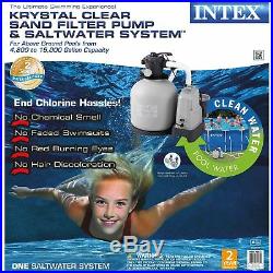 Intex 2650 GPH Saltwater/Sand Filter System & Hayward Pool Skimmer & Return Kit