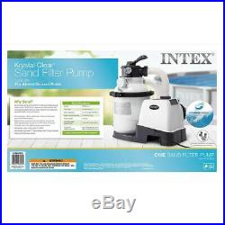 Intex 26643EG 1200 GPH 10 inch Above Ground Pool Sand Filter Pump with Auto Timer