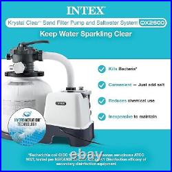 Intex 26679eg 2,150gph 16 Krystal Clear Sand Filter Pump & Saltwater System