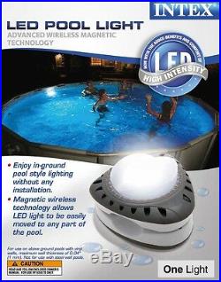 Intex Above Ground Energy Efficient LED Magnetic Pool Light (4 Pack) 28687E