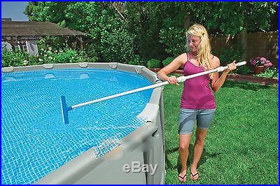 Intex Deluxe Maintenance Swimming Pool Cleaning Kit with Vacuum & Pole 28003E
