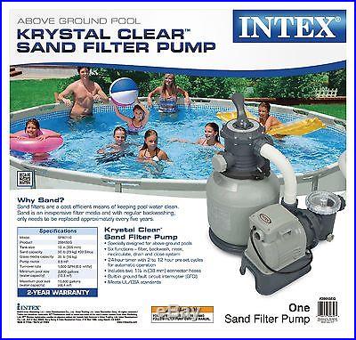 Intex Krystal Clear 2100 GPH Above Ground Easy Set Pool Sand Filter Pump 28645EG