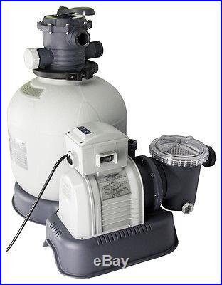 Intex Krystal Clear 3000 GPH Above Ground Pool Sand Filter Pump 28651EG