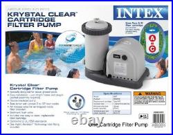 Intex Krystal Clear Cartridge Filter Pump for Above Ground Pools 1500 GPH Pu