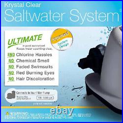 Intex Krystal Clear Saltwater Pool Chlorine System for 4,500 Above Ground Pools