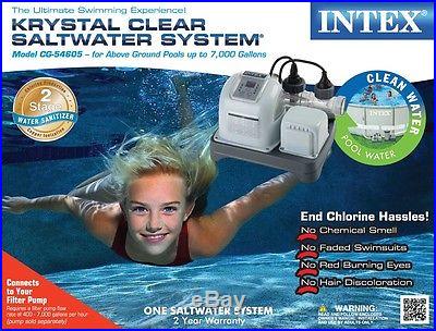 Intex Krystal Clear Saltwater System Chlorinator w/GFCI Model 28661EG New