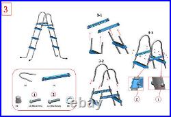 JLeisure 29R146 48 3 Step Platform Outdoor Above Ground Swimming Pool Ladder