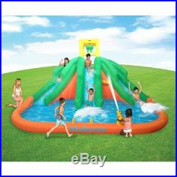 Kahuna Triple Monster Big Inflatable Backyard Kiddie Slide Water Park with Slide