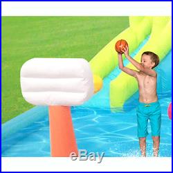 Kahuna Twin Peaks Outdoor Inflatable Backyard Kiddie Pool & Slide Water Park