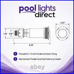 LED Pool Light Replacement for Pentair GloBrite 1.5 Inch