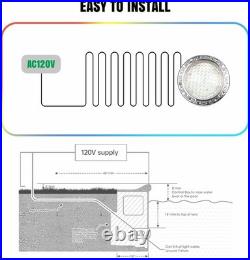 LED Pool Lights for Inground Pools, 120V Pool Lights White, 10 Inch Inground 50 FT