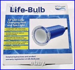 LIFE-BULB 1.5 LED Color Changing Pool Light 100' Cord For Pentair Globright