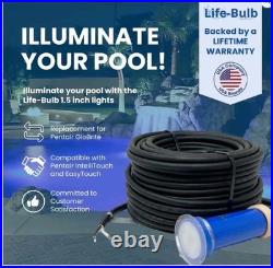 LIFE-BULB 1.5 LED Color Changing Pool Light 100' Cord For Pentair Globright