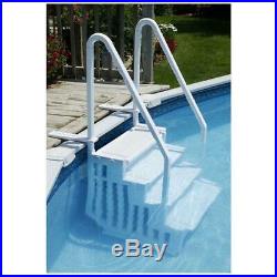NE113 Resin Easy Pool Steps For Above Ground Pools, Anchors Included