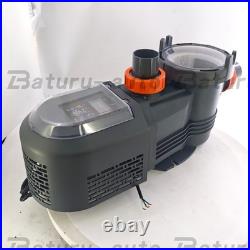 NEW 2.5HP Variable Speed 10567GPH High Flow Energy Efficient Pool Pump for Pool