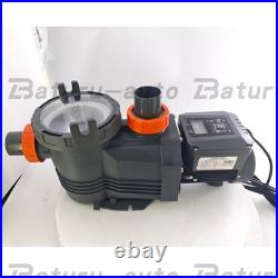 NEW 2.5HP Variable Speed 10567GPH High Flow Energy Efficient Pool Pump for Pool
