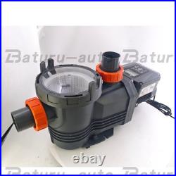 NEW 2.5HP Variable Speed 10567GPH High Flow Energy Efficient Pool Pump for Pool