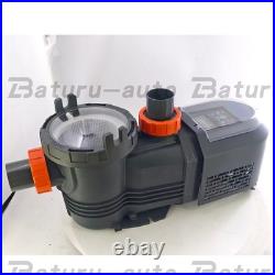 NEW 2.5HP Variable Speed 10567GPH High Flow Energy Efficient Pool Pump for Pool