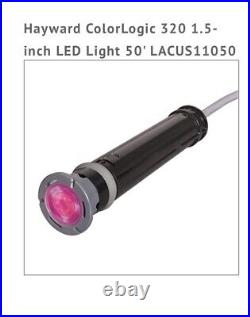 New Hayward LACUS11050 Colorlogic 320 LED Light 1.5 Pool & Spa 12V 50' Cord