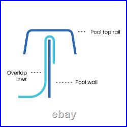 Overlap Pool Liner for Above Ground Pools All Sizes Round & Oval Turtle Reef